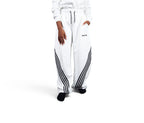 SALVTN- WIDE LEG - ATHLEISURE PANTS (WHITE) (UNISEX)