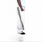 SALVTN- WIDE LEG - ATHLEISURE PANTS (WHITE) (UNISEX)