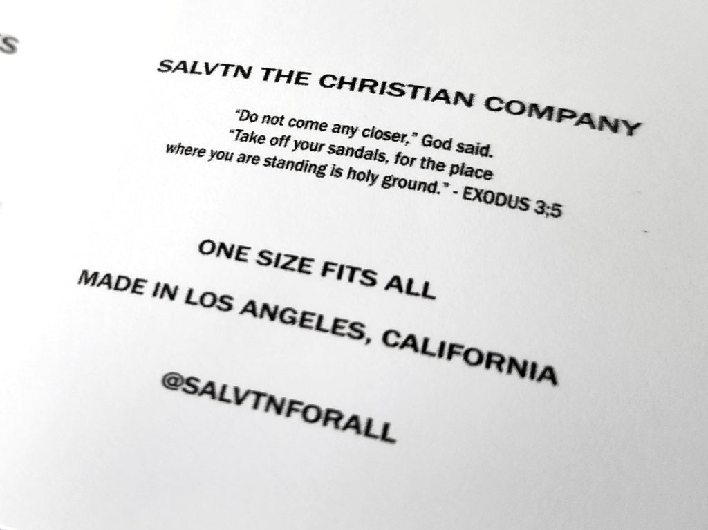 SALVTN SOCKS- CROSS (BLACK)