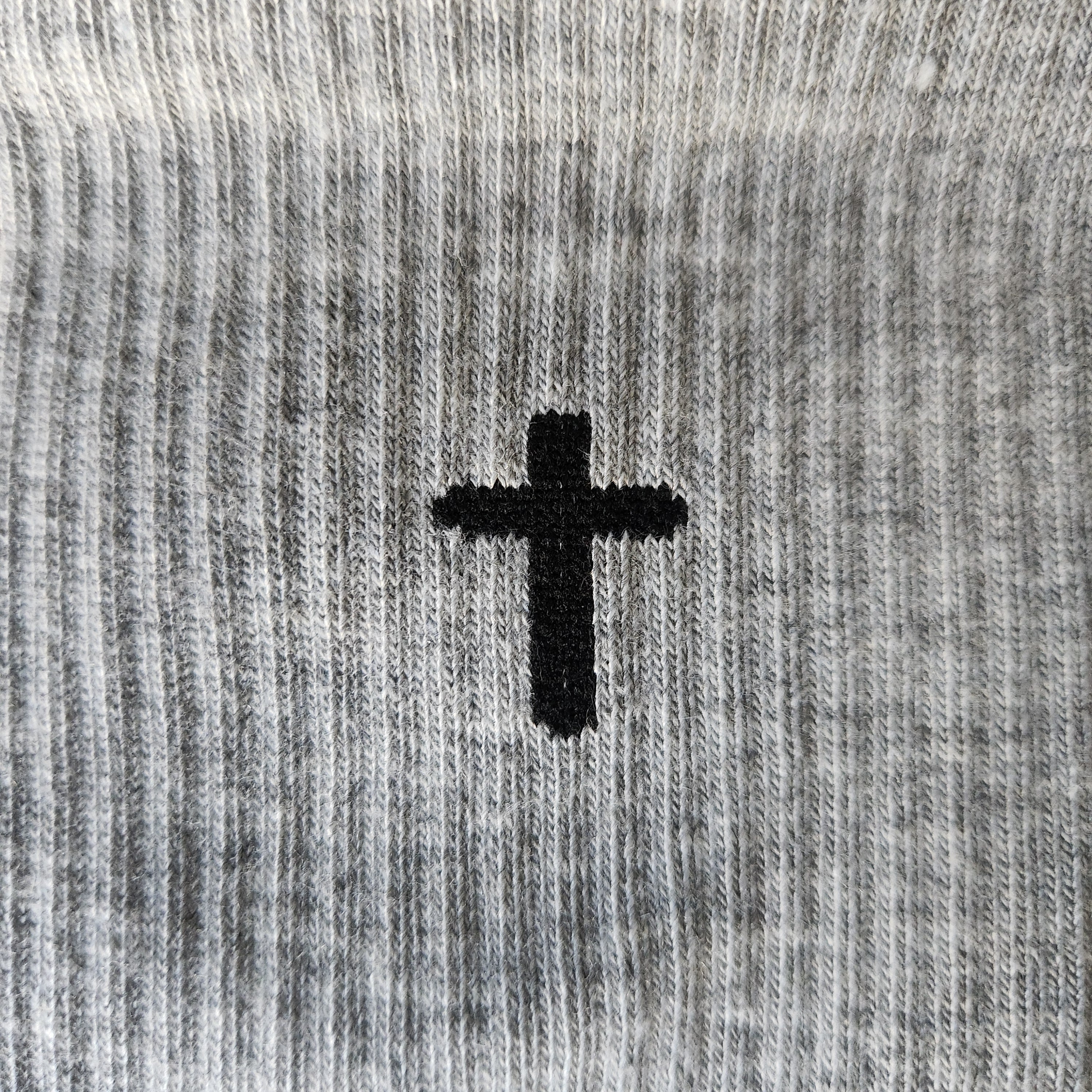 SALVTN SOCKS- CROSS (GREY/BLACK)