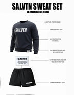 SALTVN SWEAT SET (BLACK)