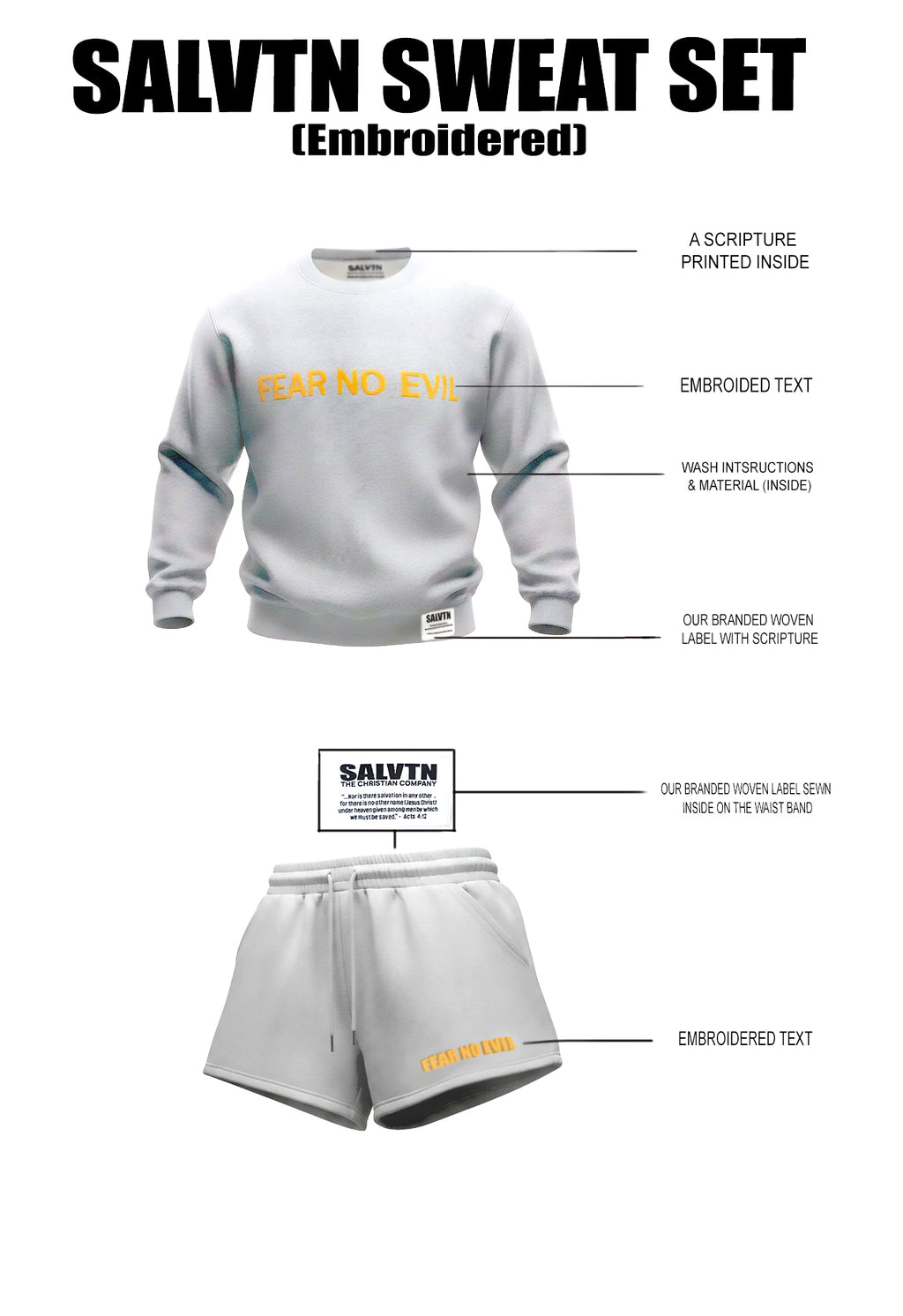 SALVTN- SWEAT SET (GREY)