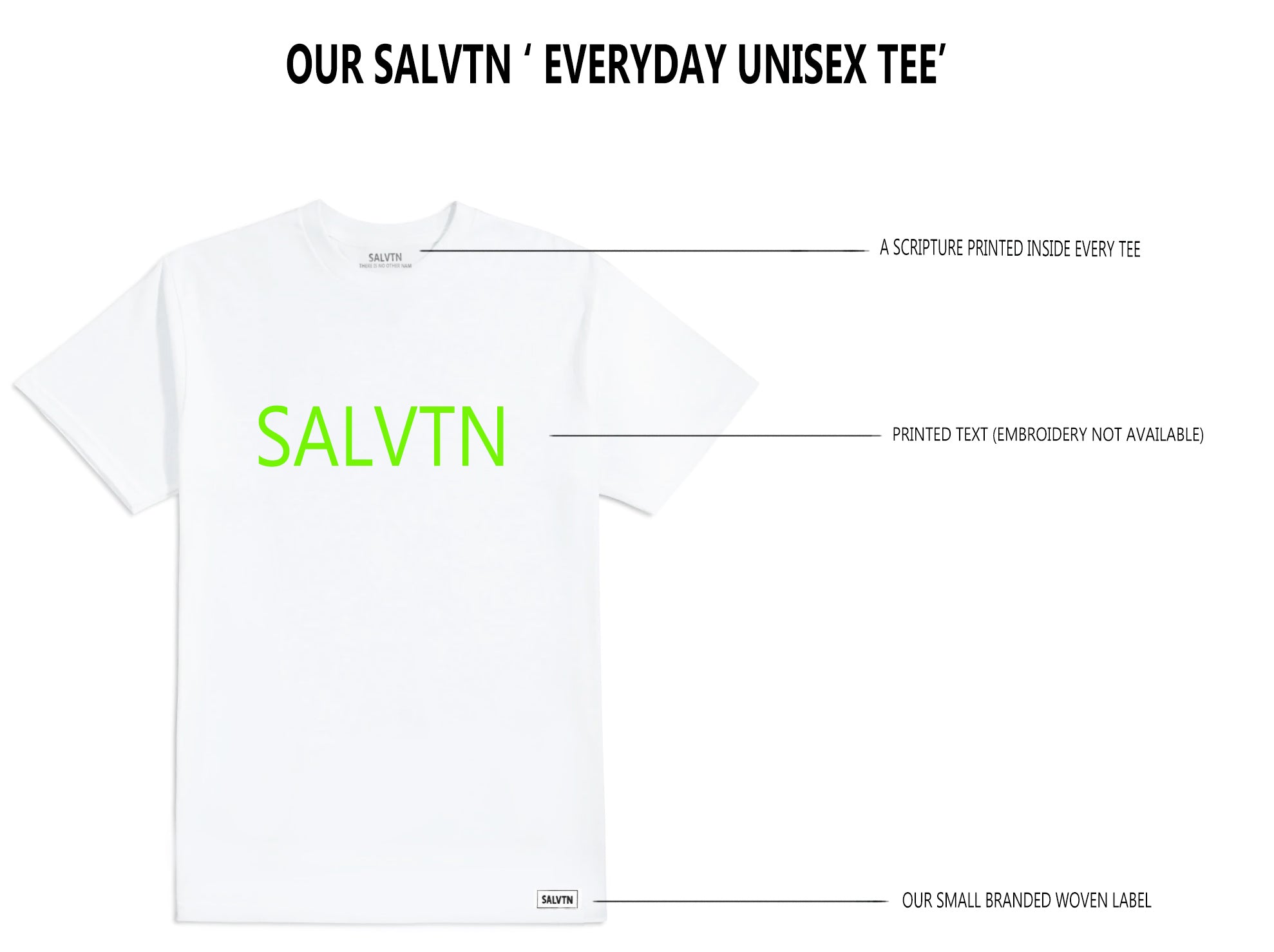SALVTN EVERYDAY UNISEX TEE