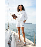 SALTVN SWEAT SET (WHITE/BLACK)