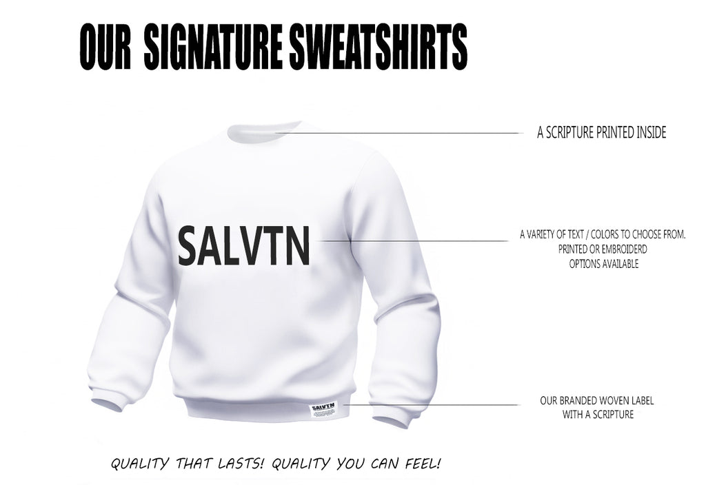 SALVTN SWEATSHIRT ( ORANGE/NEON GREEN)
