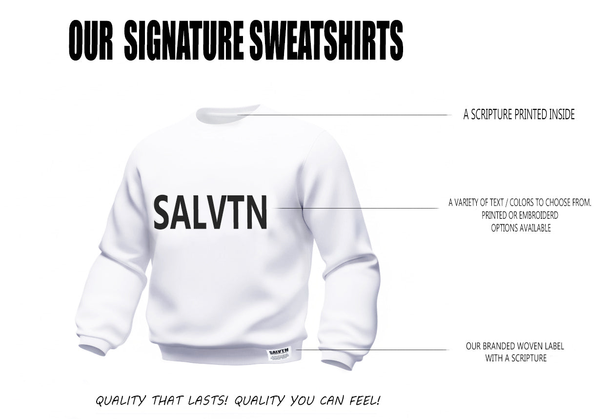 SALVTN SWEATSHIRT ( ORANGE/NEON GREEN)