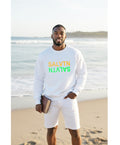 SALVTN SWEATSHIRT ( ORANGE/NEON GREEN)