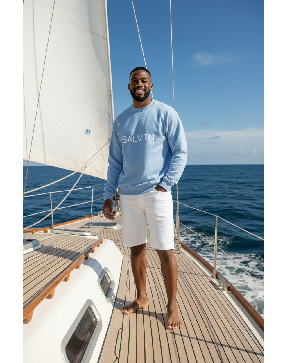 SALVTN-BRANDED SWEATSHIRT (BBY BLUE)