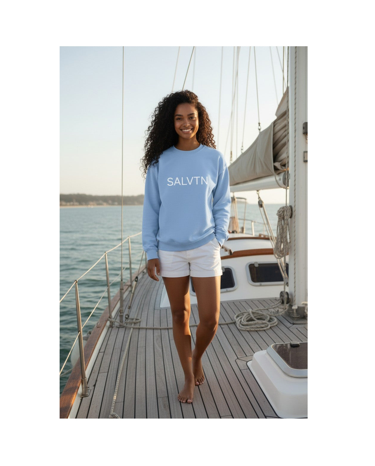 SALVTN-BRANDED SWEATSHIRT (BBY BLUE)