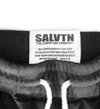 SALVTN- WIDE LEG - ATHLEISURE PANTS (BLACK) (UNISEX)