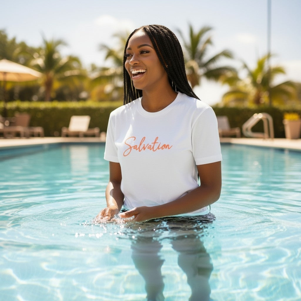 SALVTN TROPICAL TEE (WHITE)
