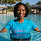 SALVTN TROPICAL TEE (AQUA)