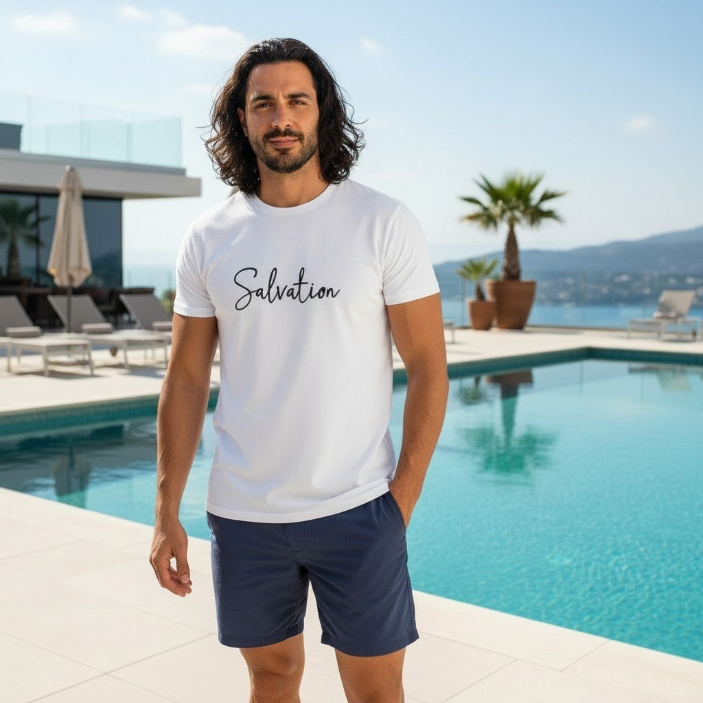SALVTN TROPICAL TEE (WHITE)